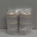 Termichy Stackable Formula Dispenser Portable Milk Powder Container, 2 Pack, Warm Grey