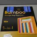 Storage Bag Organizer for Kitchen Drawer and Wall - 9 in 1 Baggie Organizer for Foil and Plastic Wrap with Cutter - Measure Drawer Height Before Purchasing