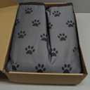 Extra Large Dog Heating Pad 47x30 in with Smart Thermostat Switch and Power Line Protection Tube,Obtained MET and UL Dual Certification,Waterproof Pet Heating pad-Paw Print