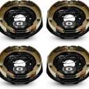 12 Inch Trailer Electric Brakes, 2 Pair of Electric Brake Assembly 12" X 2" for 5200lb 6000lb 7000lb Axle(Manual adjusting)-(Set 4: 2 Left+2 Right)