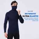 3 Pack Men's UPF 50+ Sun Protection Hoodies, Long Sleeve Moisture Wicking Shirts with Face Mask for Fishing (Gray, XL)