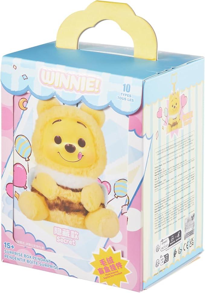 MINISO Disney Winnie The Pooh Collection Beach Vacation Blind Box Figure Vinyl Plush Pendant Model Collectible Toy for Home Decor Holiday Birthday Gifts for Girls and Boys Single Box (Random One)