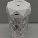 Portable Small Humidifier Dual Nozzle - Large Cool Mist Humidifiers Double Spray Ports, Water Shortage Protection, Ultra-Quiet, Mini Humidifier for Bedroom Plants Office Car Travel (Crystal Lamp)