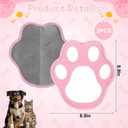 Mity rain 2PCS Pet Hair Removal Glove, Reusable Magical Brush Pet Hair for Cats & Dogs, Electrostatic Pet Hair Remover for Laundry, Carpet, Furniture, Car, Bedding, Easy Cleaning & Grooming Tool Pink