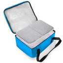 Bodaon Insulated Casserole Carrier Bag, Fits 9x13 and 11x15 Inch Baking Dish with Lid, Casserole Carriers for Hot or Cold Food for Transport (Black) (Blue)