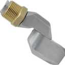 1 Inch NPT 360 Rotating Connector - Dual NPT Threads Fuel Transfer Pump Nozzle - Multi Plane Swivel for Diesel, Gasoline, Kerosene Tank Hose