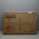 Keonjinn Gold Bathroom Mirrors for Wall 20 x 30 Inch Rounded Rectangle Gold Vanity Mirror, Brushed Brass Mirror with Metal Frame, HD Tempered Glass, Decorative Farmhouse Mirror(Horizontal/Vertical)