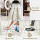 SERISSA 2x3 Rugs for Entryway, Washable Non-Slip Light Brown Small Area Rug, Soft Low-Pile Boho Geometric Indoor Entry Rug Door Mat Indoor Entrance Front Door Carpet for Bathroom Kitchen Bedroom