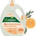 Biokleen Natural Laundry Detergent Liquid - 300 Loads- Eco Friendly Concentrated Plant Based Safe for Kids and Pets No Artificial Colors or Preservatives