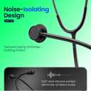 Lightweight Stethoscope, Dual-Frequency Diaphragm, Bell & Diaphragm & Pediatric Diaphragm, Noise-Reducing Silicone Ear Tips, Ideal for Doctors, Nurses, Students Use