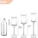 NUPTIO Tealight Candle Holders Glass: Set of 3 Long Stemmed Candle Stands for Dinner Table Centerpiece - Monet Candleholders Pillar Floating Candles