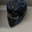 Youth Kids Motocross Helmet Motorcycle Dirt Bike Off-Road Mountain Bike BMX MX ATV Helmet with(Gloves Goggles Mask) 4Pcs Set - DOT Approved(Blue,L)