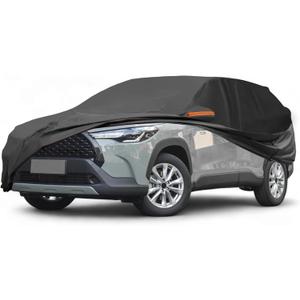 Car Cover Waterproof Custom Fit for Toyota Corolla Cross All Weather for Automobiles Outdoor Snow Sun Dust UV Protection Full Exterior Cover with Door Zipper
