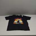Titi Of The Groovy One Retro Rainbow 1st Birthday T-Shirt (Small, Black)