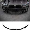 Front Bumper Lip Spoiler Splitter Deflector Chin Trim Compatible with BMW M3 G80 M4 G82 Sedan 4-Door Coupe 2-Door 2021 2022 2023 2024 2025 Glossy Black
