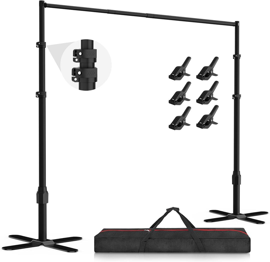 EMART Backdrop Stand Heavy Duty 10x10Ft,Pipe and Drape Photo Background