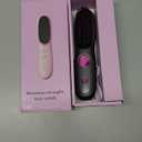 Go Brush Pro, 2026 Upgraded Go Brush Pro, Portable Straightener Brushs for Travel, Cordless Fast Heating Hair Straightener with LCD Temperature Display, Smooth Frizz (Grey Black)