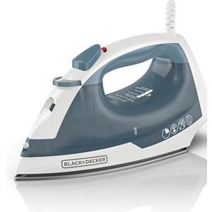 BLACK+DECKER Easy Steam Compact Iron, IR40V, Nonstick Plate, SmartSteam, Anti-Drip, Auto Shutoff