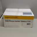 AmazonCommercial FSC Certified 2-Ply White Multifold Paper Towels, Compatible with Universal Dispenser, 16 Packs