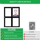 5-Pack 4-Card Magnetic Card Holders - 35PT Black Border One Touch Card Case, Wall-Mountable Design, Fits Baseball, Game, Sports Cards, Secure & Clear Protection for Trading Card Collection