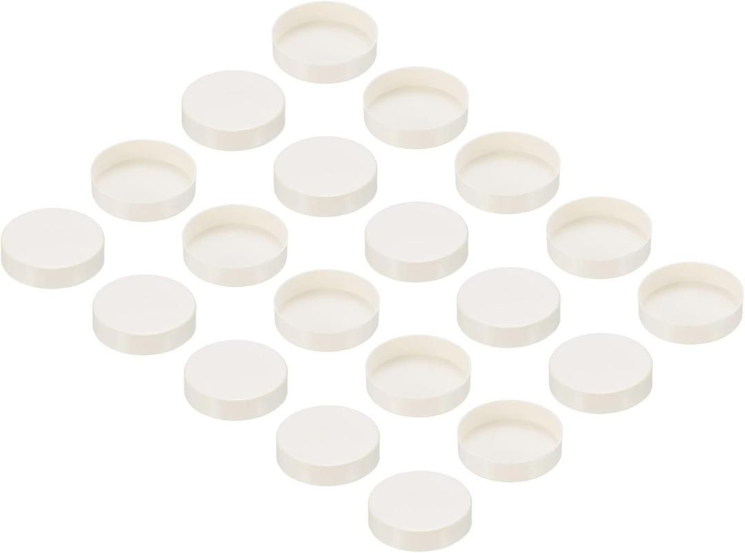 PATIKIL 50mm ID PVC Pipe End Cap Fitting, 20 Pack Furniture Grade Plug Coupling Socket Adapter for DIY, Garden, White