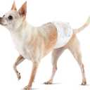 Amazon Basics Male Dog Diapers, 30 Count, X-Small, Ultra Absorbent Disposable Wrap with Secure Fit, Leakproof and Comfortable