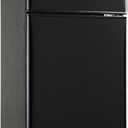 3.3 Cu. Ft. Mini Fridge with Freezer, Compact Refrigerator with Adjustable 7-Level Thermostat, Dorm Fridge for Kichen, RV, Office, Apartment, Black