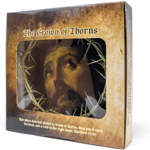 Crown of Thorns - 9" Authentic Jesus Crown from The Holy Land of Jerusalem, Headpiece Replica for Cross Topper, Easter & Lent Decorations & Tree Topper, Gift Boxed, Made in Israel Jerusalem