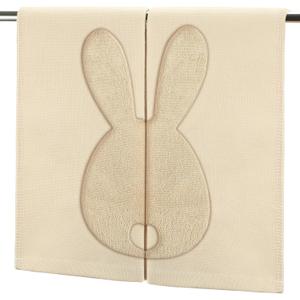 Gilprop 2 Pack Easter Bathroom Hand Towel Cotton Beige Bunny 3D Pattern Dish Towel Easter Gift Set Spring Bunny Bathroom Decor 29 x 13.5 Inch