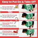 Christmas Dog Sweaters for Small Medium Large Dogs and Cats,Pet Soft Warm Holiday Outfit Girl & Boy,Pup Winter Clothes Turtleneck Double Knitting Collar for Outdoors PlayingGreenS