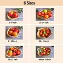 Wooden Bowl Decorative Natural Wood Fruit Bowl, Irregular Creative Wood Bowls, Rustic Hand Carved Candy Snack Keys Serving Bowls for Home Decor (10"-12" Diameter)