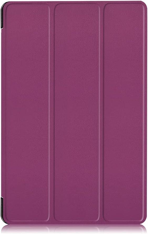Compatible with Samsung Galaxy Tab A 10.1 with S Pen, SM-P580, SM-P585 Tablet Case Leather Back Cover Protective Case Ultra Slim Full Body Protection Bracket Case (Purple)