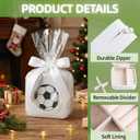 6-Pack Soccer Portable Jewelry Box for Team Travel White Sport Jewelry Case Bulk Gifts for Soccer Team Athletes & Sports Enthusiasts Christmas Events & Milestones