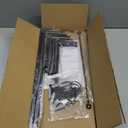 Clamp-on Desk Shelf, 13 inch Above or Below Desk 2-Tier Shelving, Adjustable Metal Storage Tray for Gaming Devices or Office Desk Accessories and More, Brown, Patent Pending