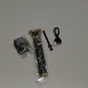 Unisex Hair Trimmer Kit - Cordless, Rechargeable, Waterproof, with Guide Combs for Men (Black)