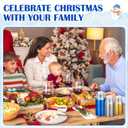 90 Pcs Disposable Christmas Cups 9 oz Hard Plastic Drinking Cups Christmas Tree Clear Wine Glasses Xmas Tree Tumblers for Holiday Coffee Drinking Hot Cold Party Supplies (Gold,Silver,Blue)