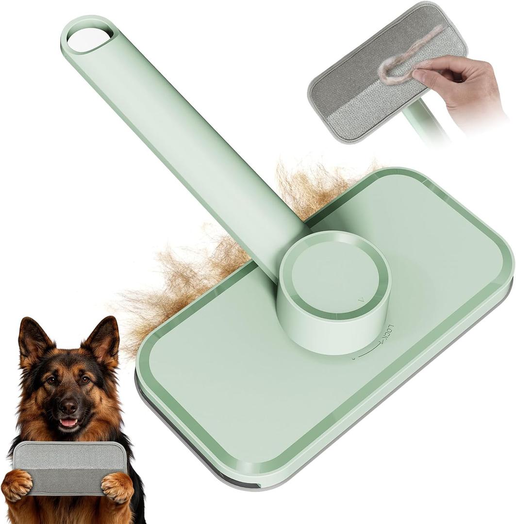 Rundik Pet Hair Remover Reusable Lint Remover for Dog and Cat Hair Electrostatic Lint Brush Magic Pet Hair Removal Tool for Clothes, Couch, Carpet, Car, Rugs, Bedding, Fabric Furniture