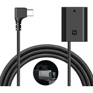 NEEWER USB C to NP-FZ100 Dummy Battery 8.2V Output, Replaces NP-FZ100 Battery, Compatible with Sony FX3 FX30 ZV-E1 A1 A6600 A6700 A7III A7IV A7C A7CII A7CR A7RIII A7RIV A7RV A7SIII A9 A9II, TC-FZ100