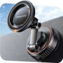 Miracase for MagSafe Car Mount[3600gf Strong Magnet & 89+LBS Suction Base]Vacuum Magnetic Phone Holders for Your Car, 360 Adjustable Dashboard & Windshield Mount with Dash Accents for All Smartphones