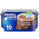 Maxwell House International Suisse Mocha Caf-Style Decaf Sugar Free Instant Coffee Beverage Mix (8 ct Pack, 4 oz Canister) (EXP 01/26/27)