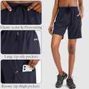 SANTINY Women's 5''/ 7''/9'' Hiking Cargo Shorts Quick Dry Lightweight Summer Shorts for Women Athletic Golf Zipper Pockets (Blue, XL)