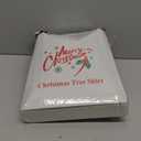 36 Inch Christmas Tree Skirt Faux Fur, White Soft Double Layer Plush Tree Skirt for Merry Christmas Party Christmas Tree Decoration Holiday Party Home Decor Indoor Outdoor B2