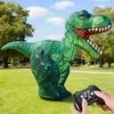 JOYIN Remote Control Inflatable Dinosaur Toy, 2.4GHz Toy with 360 Rotation& Walking, Forward & Backward, Rechargeable Electric Outside Toys for Kids Boys Age 6-12 Birthday Gifts