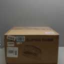 Under Desk Elliptical Machine, Electric Elliptical Leg Exerciser for Seniors with 12 Adjustable, Portable Quiet Elliptical Exercise Machine, Seated Pedal Exerciser with Remote Control, (Orange)