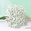 Artflower 40 Pcs Babys Breath Artificial Flowers, Fake Baby Breath Flowers Artificial Bulk, Faux Gypsophila Babies Breath Real Touch Flowers for Wedding Bouquet Floral Arrangement Party Home Decor (White)