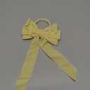 Meseey 6 Pcs Ivory Velvet Bow Napkin Rings, 4x7 Inch Elegant Bow with 1.6 Inch Napkin Holder, Decorative for Wedding Christmas Thanksgiving Dinner Party Table Setting