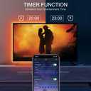 Led Light for TV Backlight, 16.4ft/5m RGB+W Behind TV Bias Lighting,USB Powered Led Strip Lights for HDTV PC Computer,Music Sync & Timer,Gaming Room Bedroom Decor Immersive Home Theater