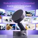 ROARADE Magnetic Phone Holder for Car, [360° Rotatable] Phone Mount with Strong Suction Cup & Retractable Stand, Foldable Phone Holder for iPhone 16/15/14/13 and All Smartphone (White)