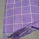Spotjoy Rectangle Vinyl Table Cloth 30x96, Waterproof Elastic Fitted Tablecloth with Flannel Backing, Plastic Table Cover for Picnic, Camping, Outdoor, Lavender