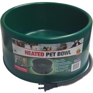 Farm Innovators Heated Dog Cat Goat Pet 60 Watt 1.5 Gallon Plug in Water Bowl
